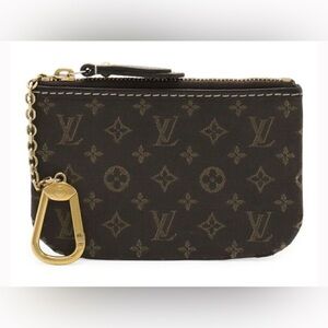 Louis Vuitton Idylle Key Pouch Fusain. AUTHENTIC